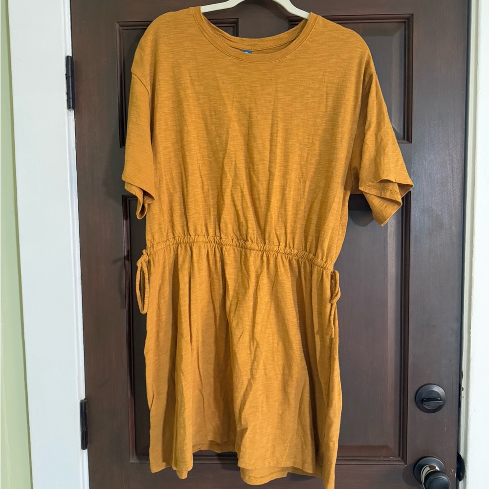 Old Navy T Shirt Dress with Synched Tie Waist - size XL
